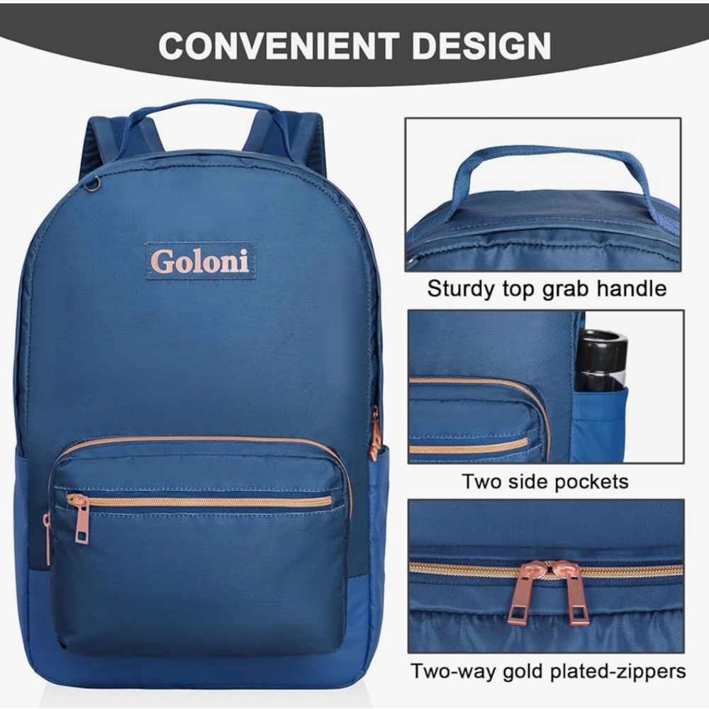 Backpack, Goloni 15.6 Inch Laptop/Backpack - Picture 6 of 11